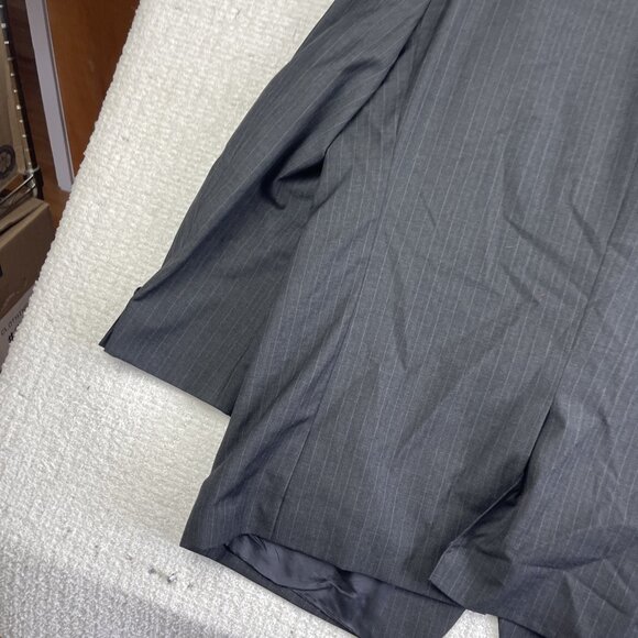 VTG Canada made Calvin Klein 44S Blazer Men Wool Dark Grey Lined Suit Jacket - Picture 12 of 16